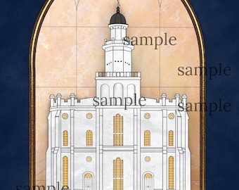 St. George Utah Temple Print – LDS Wall Art (Digital Download)