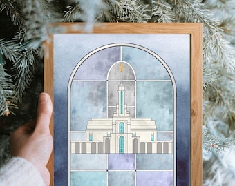 Mount Timpanogos Temple Art: LDS Printable Wall Decor (Digital Download