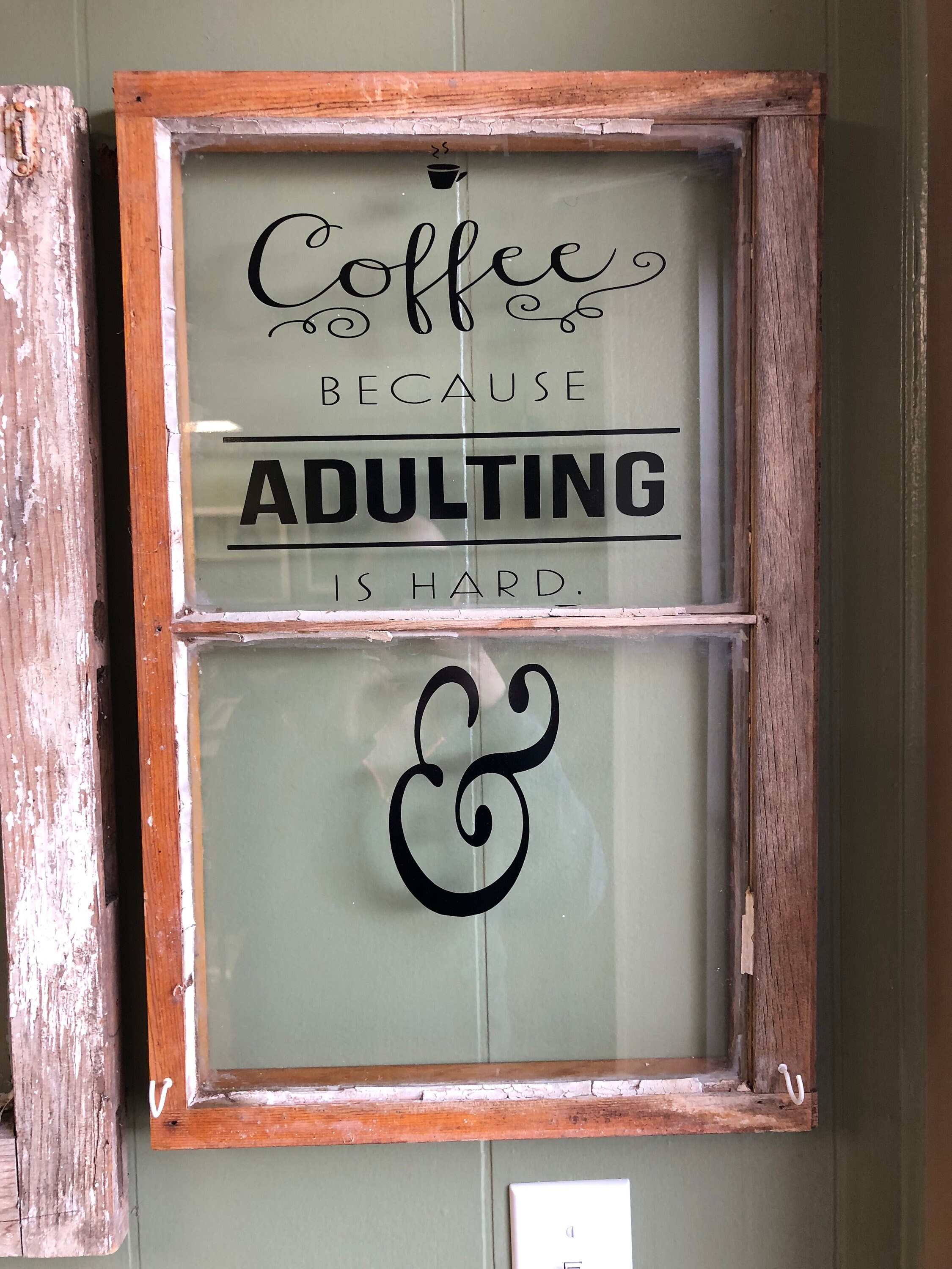 Antique window wall decor Etsy