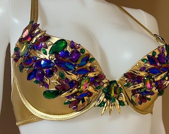 Sujetador Carnival personalizable con lazo en la espalda