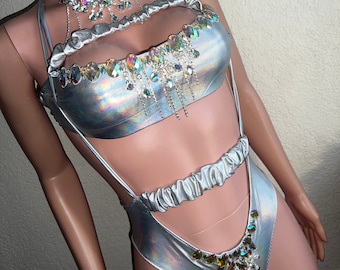 Conjunto de carnaval personalizable: sujetador y panty Bandeau Scrunchie