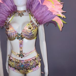 Customizable Carnival Set with Feathers (Tonya - Printed)