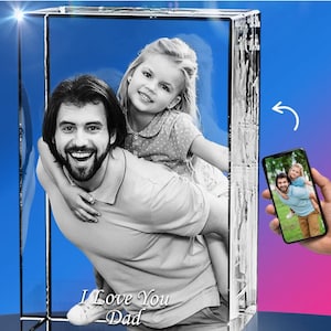 3d Photo Custom Crystal + Ships within 24hrs USPS Priority Mail Free~!