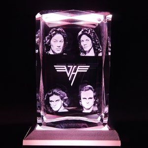 3D Van Halen LED Crystal Collectible