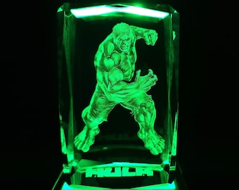 3D SmashHulk Crystal: LED Light-Up Collectible Gift with Free Priority Shipping!