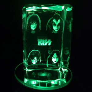3D KISS Band Light Up Crystal Collectible + Ships within 24hrs USPS Priority Mail Free~!