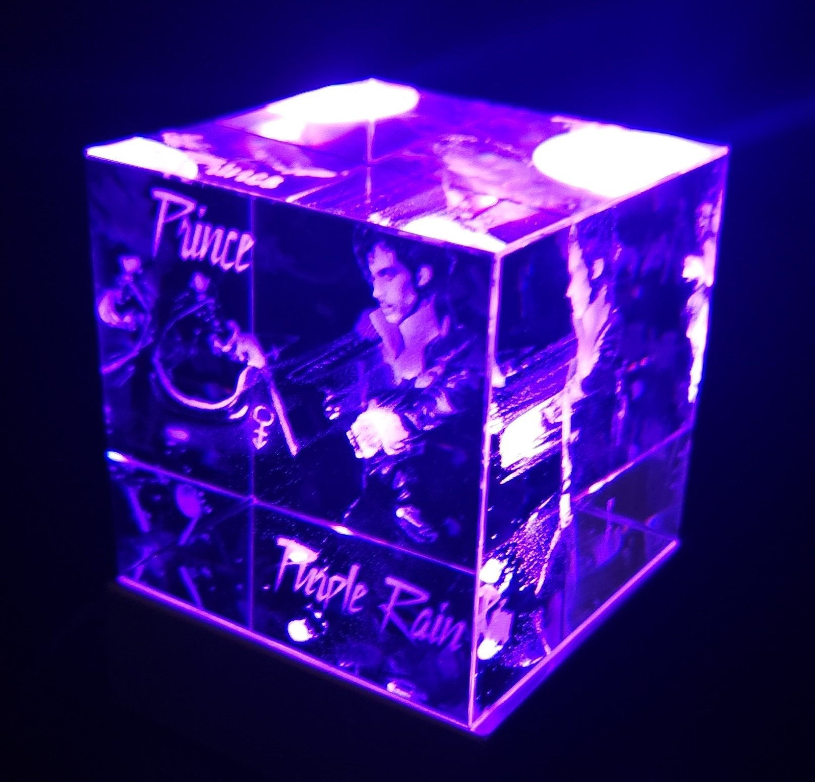 3D stitch&angel Crystal With Free 7-color Changing Square LED Light Base  Free USPS PRIORITY Shipping 
