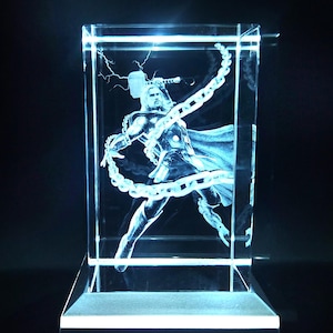 3D Thor Custom Made Light Up Crystal Collectible + Ships within 24hrs USPS Priority Mail Free~!