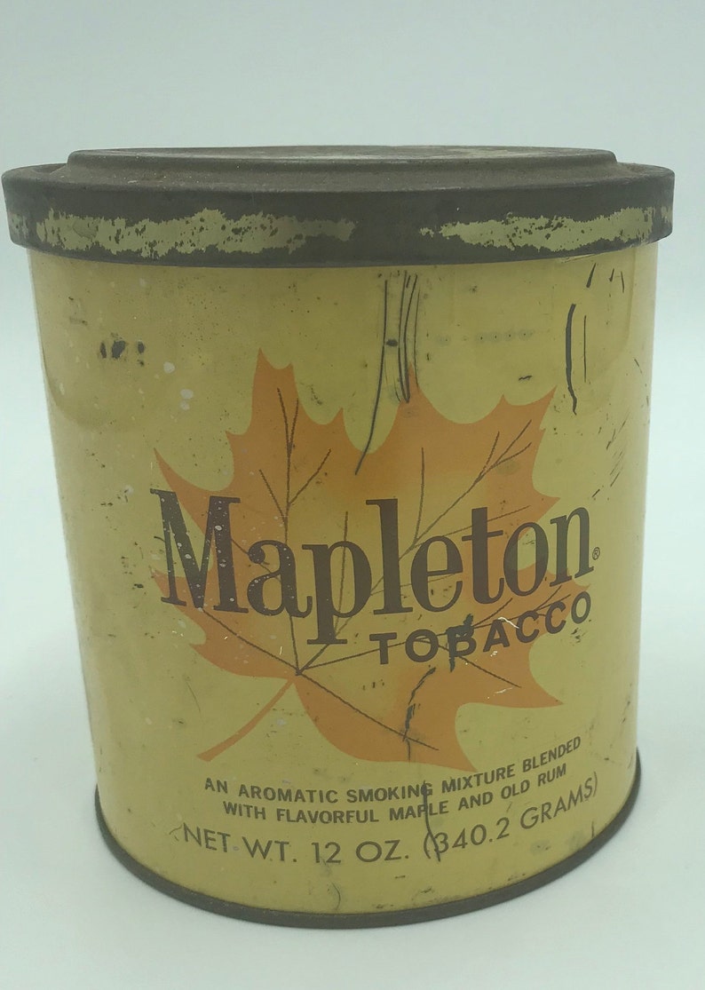 MAPLETON PIPE TOBACCO Tin 12 oz Aged Etsy