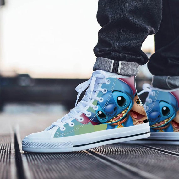 Lilo and Stitch Shoes Disney Lilo & Stitch Sneakers | Etsy