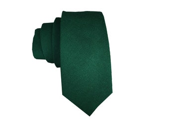 Juniper green linen 6.5cm skinny tie , mens neck tie, linen tie, wedding tie, groomsmen tie, wedding tie,boyfriend gift