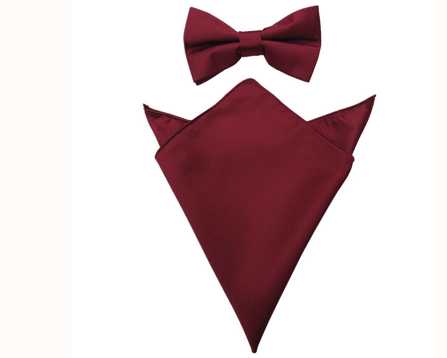 Men's Bow Tie Pocket Square Set, Boy & Men Bowtie With Handkerchief For Formal Tuxedo & Wedding Party & Homecoming M-S-SB2