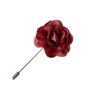 Dusty Rose Flower Lapel Pin Men Wedding Accessories Brooches Pin, Groomsmen Boutonniere Fashion Wedding Tuxedo Suit Pin