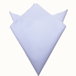 Hand Made 100% Cotton Solid White Pocket Square, Mens Cotton Plain Simple Pocket Square30*30CM, Wedding Suit Pocket Square