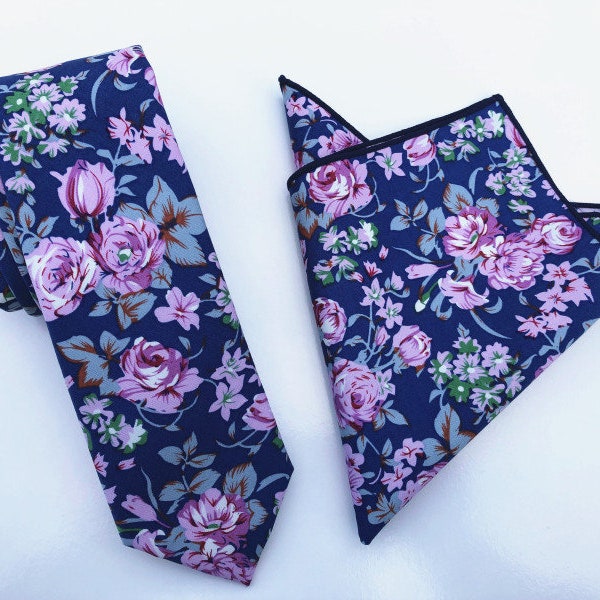 Floral Necktie Etsy