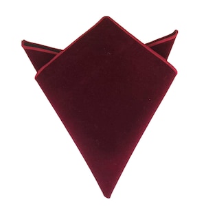 Burgundy Velvet, Burgundy color , pocket squares, wedding handkerchiefs, groomsmen hankys, hanky, handkerdhief for men
