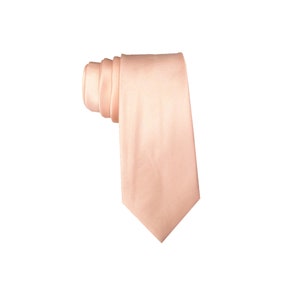 Peach Wedding Tie, Tie & Pocket Square Set, Men's Necktie Apricot, Men's Pocket Square Peach, Wedding Gift