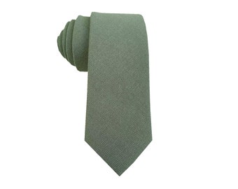 Sage Skinny Tie ,pocket square, Men's Sage Skinny Tie, Mens Dusty Sage Green Wedding Tie, Grooms Skinny Tie, Groomsmen Ties