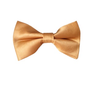 Gold Satin Pre tied Bow tie Man&#39;s Yellow Bowtie Wedding Bowtie