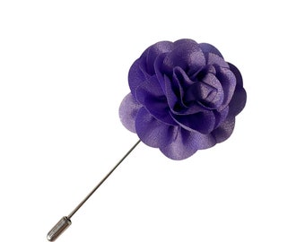 Pin de solapa de flor de lavanda para hombre, accesorios de boda, broches