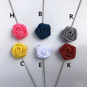 Mini White Brooch Rose Flower Lapel Pin Accessories Brooch Pin,Groomsmen Boutonniere Buttonhole Fashion Wedding Tuxedo Suit Pin Mens Gift F