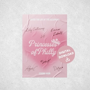 The Core Six, Princesses of Philly: Addicted to You Series Poster Minimal