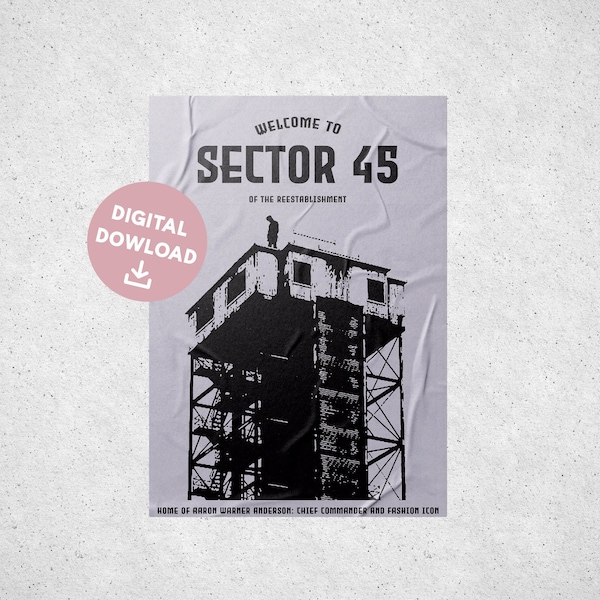 Shatter Me: Sector 45 Digital Poster Minimal