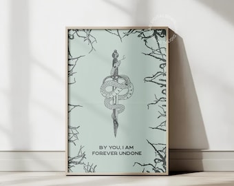 Forever Undone Cruel Prince Jude and Cardan-poster minimaal