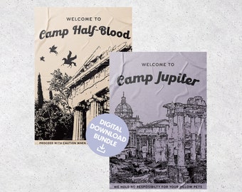 Percy Jackson / Heros of Olympus Camp Poster Bundle