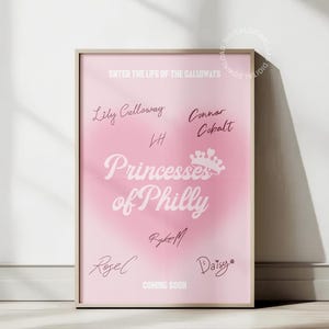 The Core Six, Princesses of Philly: Addicted to You Series Poster Minimal