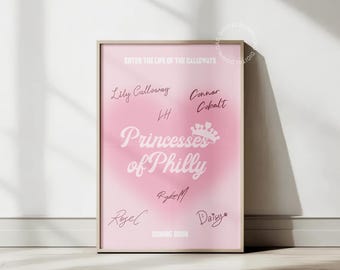 The Core Six, Princesses of Philly: Addicted to You Series Poster Minimal