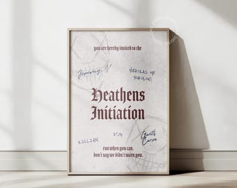 Póster firmado de Legacy Of Gods: Iniciación de los paganos