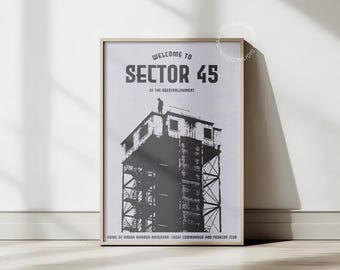 Shatter Me: Sector 45 Digital Poster Minimal