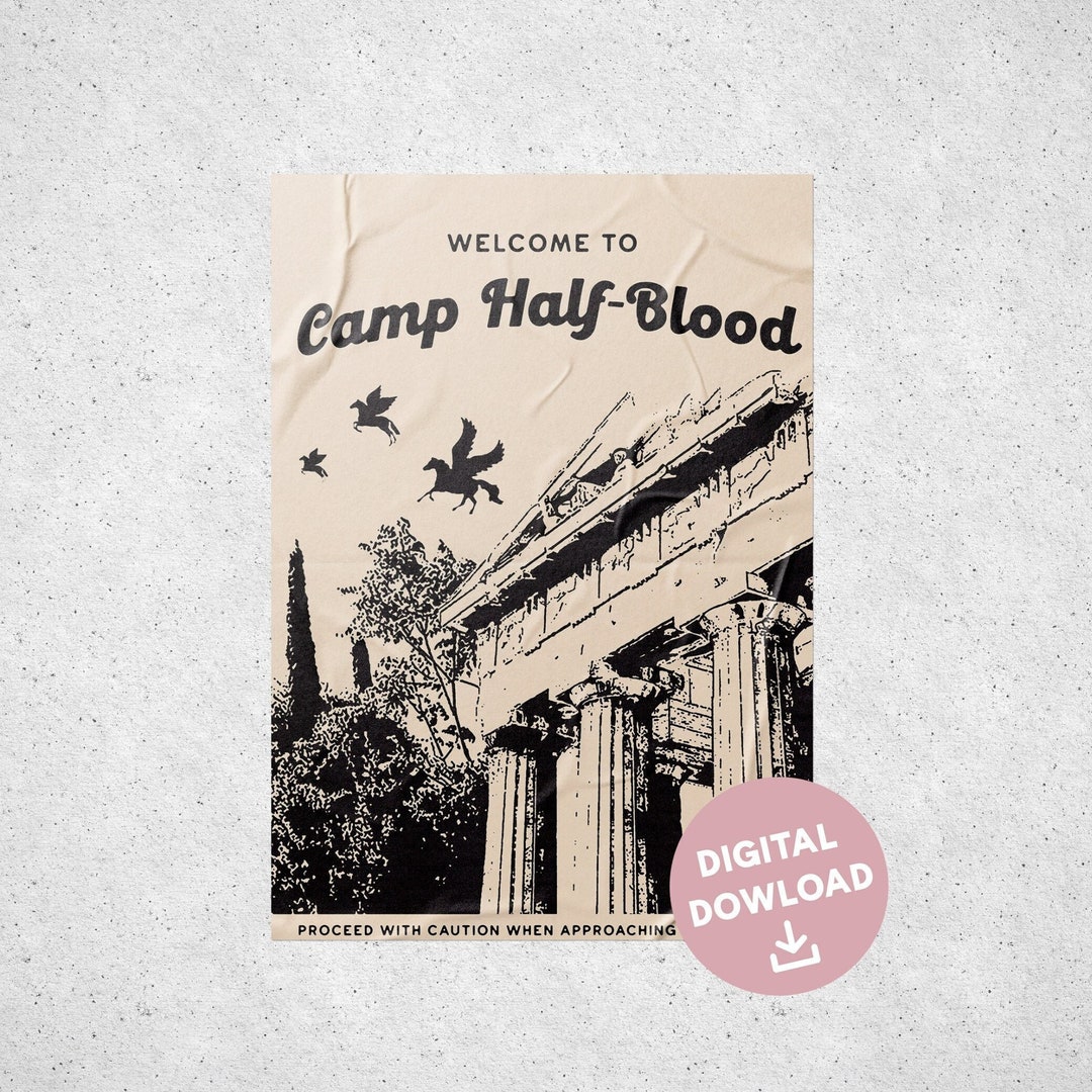  Jitipozy CAMP HALF-BLOOD - PERCY JACKSON Poster Metal
