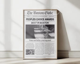 It Ends With Us: Bibs and Lilly Blooms Nomination Newspaper Poster Minimal