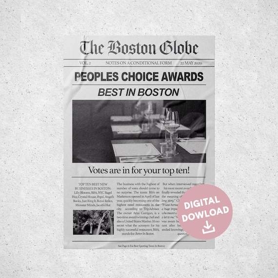 It Ends With Us Bibs and Lilly Blooms Nomination Newspaper Etsy