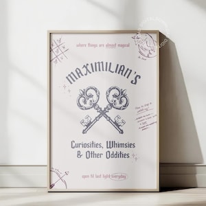 Evangeline and Jacks Curiosity Shop Poster: Once Upon A Broken Heart Series