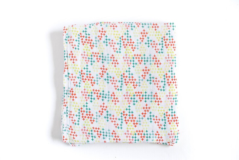 Pluses Cotton Muslin Swaddle Blanket Gender Neutral Etsy