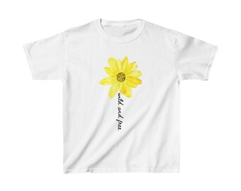 Kids Wild and Free Flower Tee