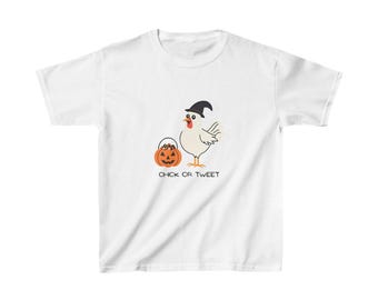 Chick or Tweet Chicken Halloween Kids Tee