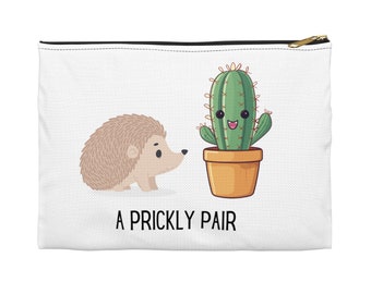 A Prickly Pair Hedgehog Cactus Accessory Pouch
