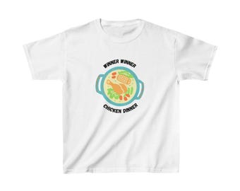 Winner Winner Chicken Dinner Kids Funny Tee