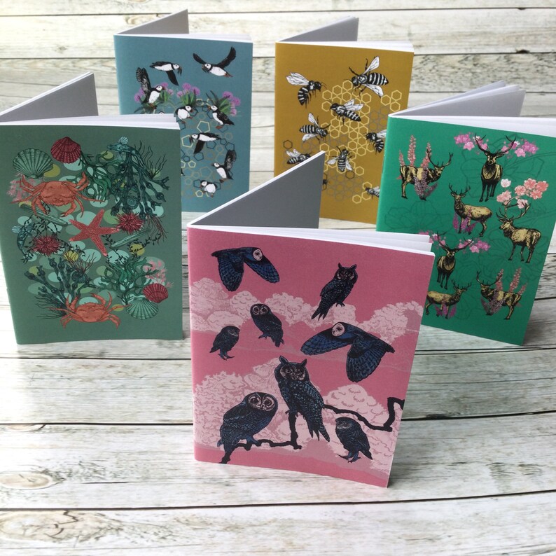 Set of 5 Pocket Notebooks A6 Notebooks UK Set of Notebooks Tammie Norries Notebooks Notebook Set Notebook Pack Notebooks image 7