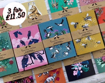 Set of Notebooks - 3 Recycled A5 Notebooks UK- Tammie Norries Notebooks - Notebook Set - Notebook Pack - Notebooks