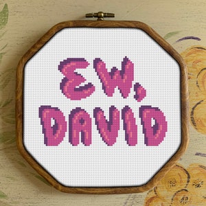 Ew David Cross Stitch Pattern