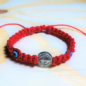 Blessed St Benedict Baby Protection Bracelet, Evil Eye Bracelet for Babies, Protection Bracelet for Baby, Red Protection Bracelet,