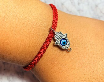 Hamsa Hand Bracelet | Good Luck Bracelet, Evil Eye Bracelet, Red Protection Bracelet, Blessed Protection Bracelet, Friendship Bracelet