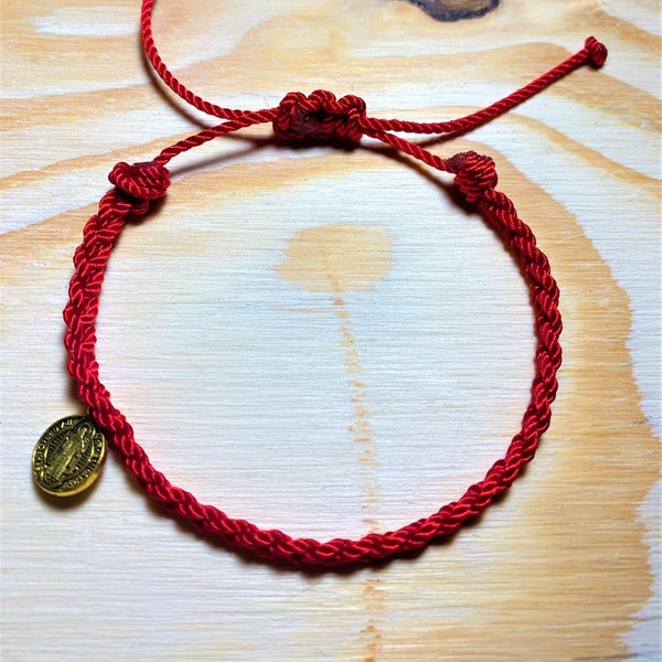 Blessed Red St Benedict Bracelet | Red Protection Bracelet, Evil Eye Protection, Light & Guidance, WHOLESALE BULK PRICES