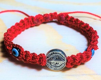 Blessed St Benedict Adult Protection Bracelet, Evil Eye Bracelet for ADULTS, Protection Bracelet for Adult, Red Protection Bracelet, Unisex