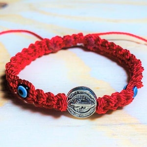 St Benedict Protection Bracelet Set | Adjustable Macrame Bracelets